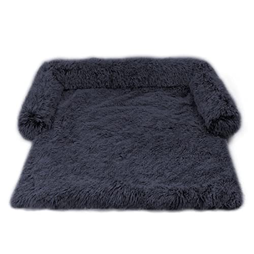Vinnykud Sofá para Perros Grande o Mediano Sofá de Felpa Suave para Perros Cojín Impermeable Antideslizante para Sofá para Mascotas Colchón para Perros con Funda Extraíble