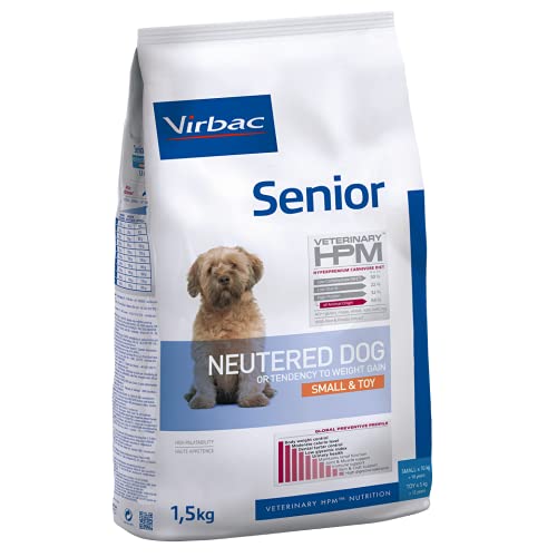 Virbac Veterinary HPM Vet Dog Adult Alimento esterilizado para perros S & Toy 1,5 kg