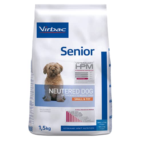 Virbac Veterinary HPM Vet Dog Adult Alimento esterilizado para perros S & Toy 1,5 kg