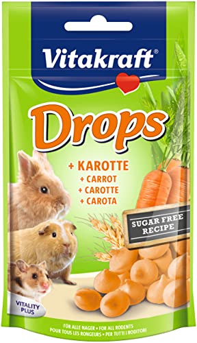VITAKRAFT Drops snack para roedores con zanahoria bolsa 75 gr