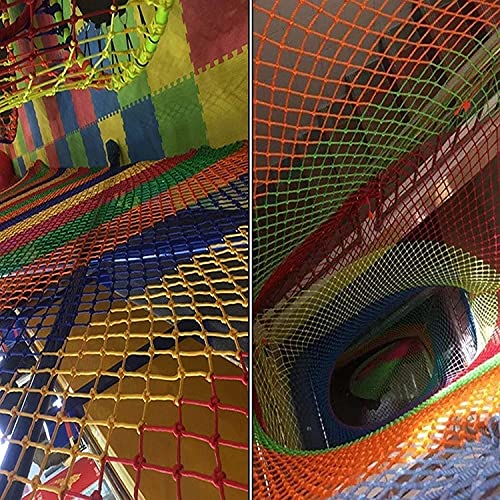 WANXMITE Red Balcon Cuerda Net Red Kids Climbing Playground Net, Color Stail Decoration Net, Child Fence Swing Net Hamg Mock Ladder Nylon Balcony Net Protective (tamaño : 3x9m(9x29ft))