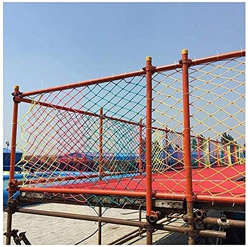 WANXMITE Red Balcon Cuerda Net Red Kids Climbing Playground Net, Color Stail Decoration Net, Child Fence Swing Net Hamg Mock Ladder Nylon Balcony Net Protective (tamaño : 3x9m(9x29ft))