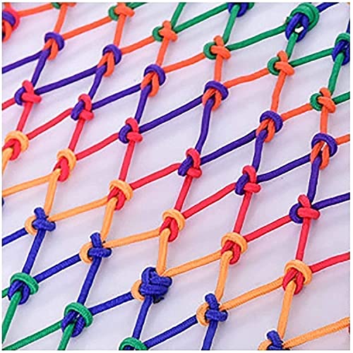 WANXMITE Red Balcon Cuerda Net Red Kids Climbing Playground Net, Color Stail Decoration Net, Child Fence Swing Net Hamg Mock Ladder Nylon Balcony Net Protective (tamaño : 3x9m(9x29ft))