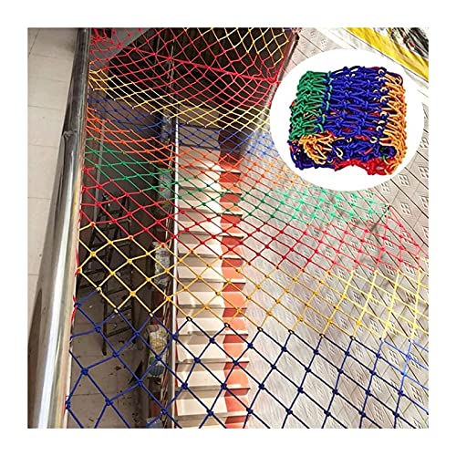 WANXMITE Red Balcon Cuerda Net Red Kids Climbing Playground Net, Color Stail Decoration Net, Child Fence Swing Net Hamg Mock Ladder Nylon Balcony Net Protective (tamaño : 3x9m(9x29ft))