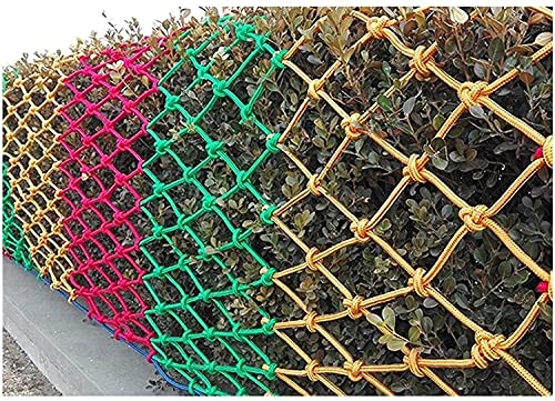 WANXMITE Red Balcon Rope Net Feans Patios Safety Net, Seguridad Niño Neto Color Cargo Neto New Nylon Net, Jardín Swing Al Aire Libre Hamaca Decoración Decoración (tamaño : 3x5m(9x16ft))