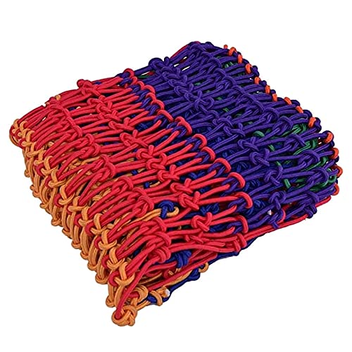 WANXMITE Red Balcon Rope Net Feans Patios Safety Net, Seguridad Niño Neto Color Cargo Neto New Nylon Net, Jardín Swing Al Aire Libre Hamaca Decoración Decoración (tamaño : 3x5m(9x16ft))