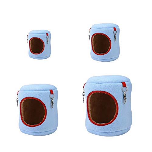 WESDOO Camas para Gatos Hamaca Gato Hurón hamacas Hámster Hamaca Conejo de la Cama Mascotas Hamaca Jaula para Hamster, Accesorios Gatito Cama Rata Cama Blue,XL