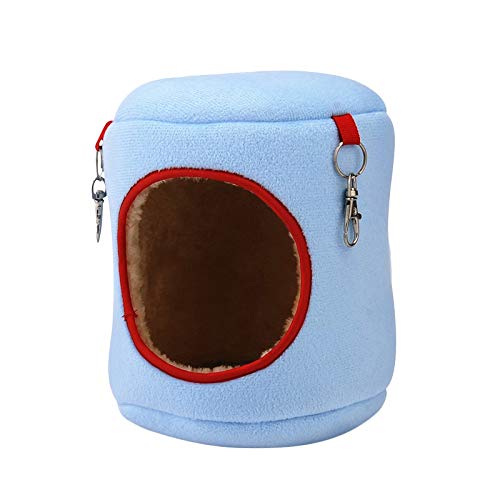 WESDOO Camas para Gatos Hamaca Gato Hurón hamacas Hámster Hamaca Conejo de la Cama Mascotas Hamaca Jaula para Hamster, Accesorios Gatito Cama Rata Cama Blue,XL