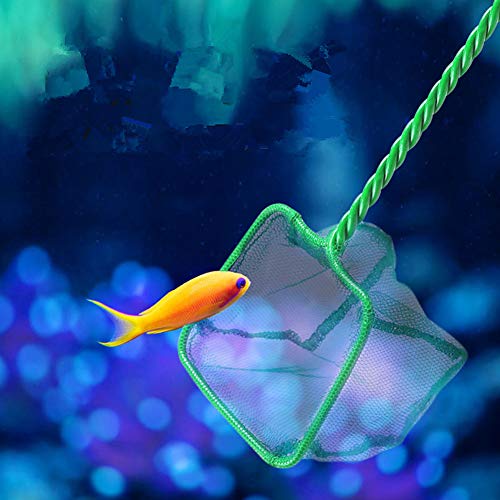 WFWUK Accesorios Acuarios y Peceras Salabre Pesca Las Redes de Pesca Mantener Las Redes de Pesca Limpiador de Grava para pecera 50cm