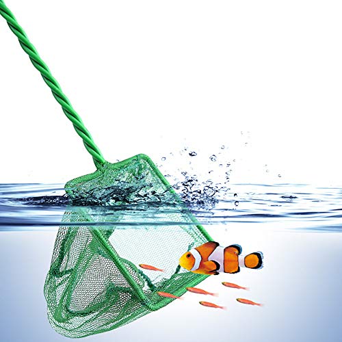 WFWUK Accesorios Acuarios y Peceras Salabre Pesca Las Redes de Pesca Mantener Las Redes de Pesca Limpiador de Grava para pecera 50cm