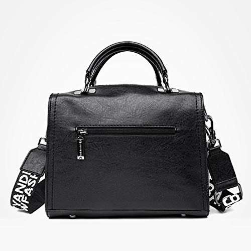 whcct Bolso retro con borla para mujer, bolso de hombro de cuero PU, bolso bandolera de lujo para mujer