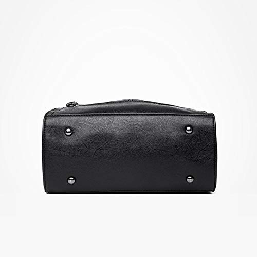whcct Bolso retro con borla para mujer, bolso de hombro de cuero PU, bolso bandolera de lujo para mujer