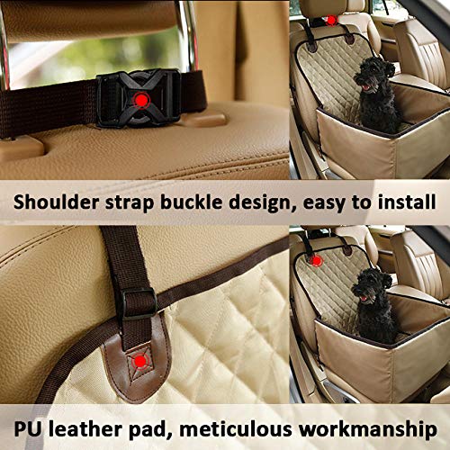 Whinop Capa Perro Gris Dog Car Seat Covers para Coches, Camiones y SUV