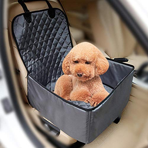 Whinop Capa Perro Gris Dog Car Seat Covers para Coches, Camiones y SUV