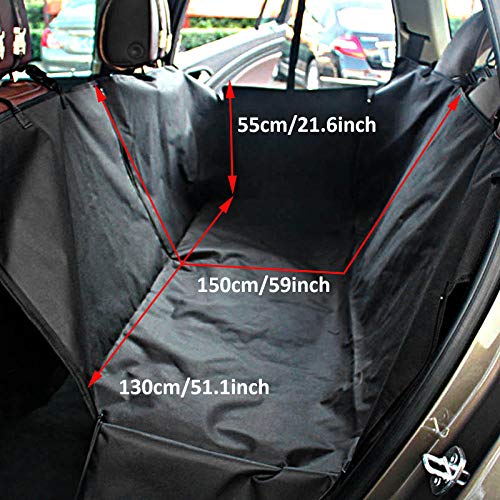 Whinop Funda Protectora Coche Perro Negro Red para Perros Coche Maletero para La Mayoría de Los Coches, SUV, Furgonetas y Camiones