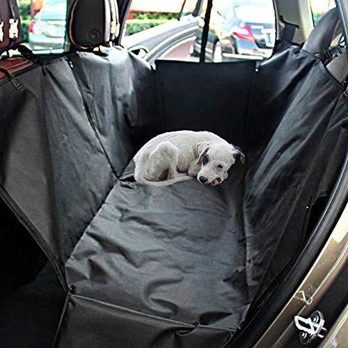 Whinop Funda Protectora Coche Perro Negro Red para Perros Coche Maletero para La Mayoría de Los Coches, SUV, Furgonetas y Camiones