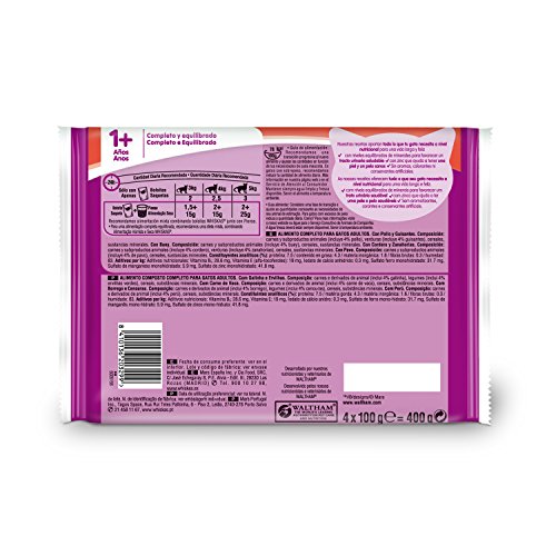 Whiskas Selección Carne, 4 x 100g