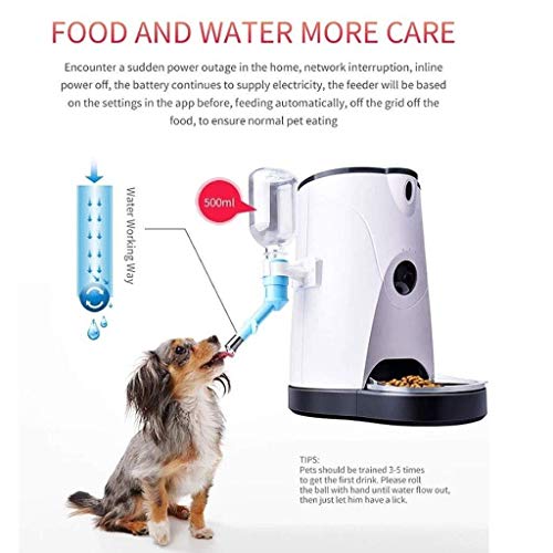 Whss Máquina de alimentación automática de monitoreo inteligente for mascotas, gato, cachorro, video cuantitativo temporizado for perros, dispositivo de alimentación for mascotas, suministros for gato