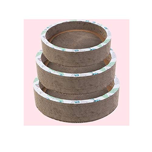 WIHEBE Rascador para Gatos Tipo De Cuenco, Cuenco De Papel Corrugado para Rascar para Gatos Alfombrilla para Moler Garra De Juguete Salón para Rascar Los Gatos