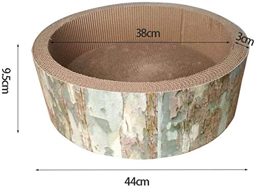 WIHEBE Rascador para Gatos Tipo De Cuenco, Cuenco De Papel Corrugado para Rascar para Gatos Alfombrilla para Moler Garra De Juguete Salón para Rascar Los Gatos