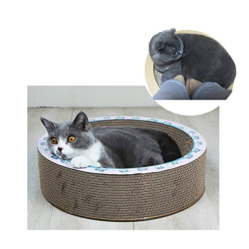 WIHEBE Rascador para Gatos Tipo De Cuenco, Cuenco De Papel Corrugado para Rascar para Gatos Alfombrilla para Moler Garra De Juguete Salón para Rascar Los Gatos