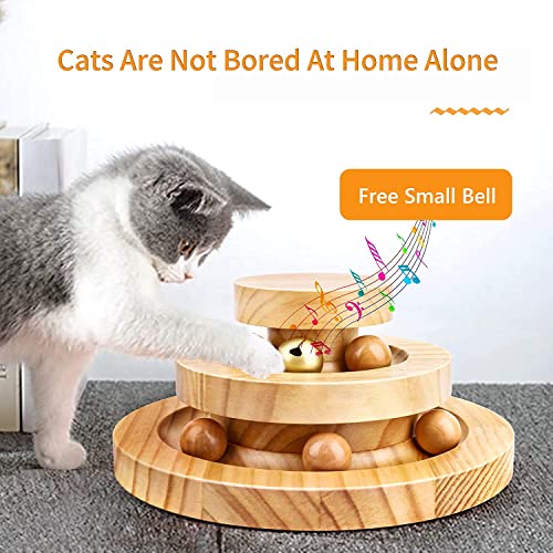 Wimaha Juguete para Gato de bambú, Juguete Interactivo para Gatos, Juguete para Gatos