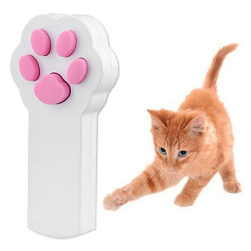 WINOMO pata estilo gato Catch la Interactive LED luz puntero ejercicio Chaser juguete Animal rascar Herramienta de formación