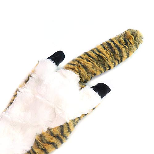 wirlsweal Perro Mascota Peluche león Tigre Diente Limpieza chillador Sonido Molar picada Leopardo