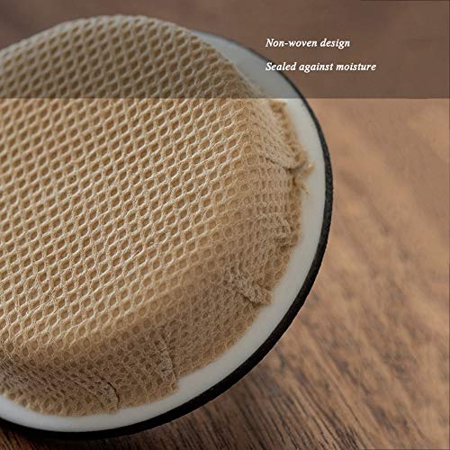 WJJ Ataúdes y urnas Urnas de cremación caja de entierro Para una pequeña cantidad de cenizas humanas Material ceramico negro Proceso de chapado en oro Sellado contra la humedad. 8.7 * 7.4cm Urna funer