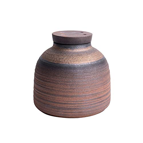 WJJ Ataúdes y urnas Urnas de cremación caja de entierro Para una pequeña cantidad de cenizas humanas Sellado contra la humedad. Mini exquisito oro esmalte pintado a mano de Gran capacidad sellada pued