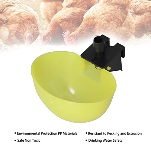 WMING Bebedero Automático para Aves de Corral, Diseño Profundo Bebederos Automáticos para Pájaros para Palomas para Mascotas, Pájaros para Loros(6 mm)