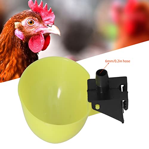 WMING Bebedero Automático para Aves de Corral, Diseño Profundo Bebederos Automáticos para Pájaros para Palomas para Mascotas, Pájaros para Loros(6 mm)
