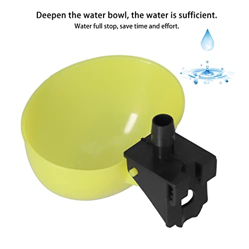WMING Bebedero Automático para Aves de Corral, Diseño Profundo Bebederos Automáticos para Pájaros para Palomas para Mascotas, Pájaros para Loros(6 mm)