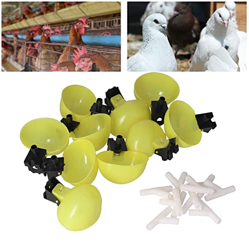 WMING Bebedero Automático para Aves de Corral, Diseño Profundo Bebederos Automáticos para Pájaros para Palomas para Mascotas, Pájaros para Loros(6 mm)