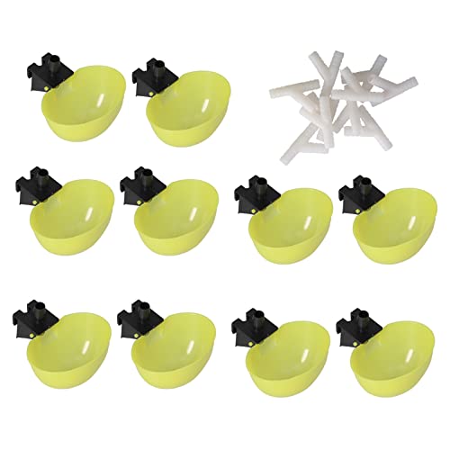 WMING Bebedero Automático para Aves de Corral, Diseño Profundo Bebederos Automáticos para Pájaros para Palomas para Mascotas, Pájaros para Loros(6 mm)