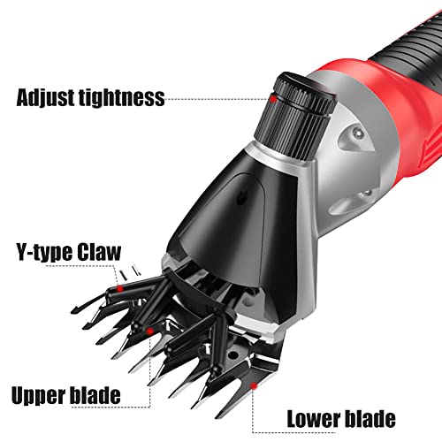 WOERD Tijeras Eléctricas para Ovejas, 1000W Esquiladora para Oveja, Eléctricas Cortadoras para Ovejas con Ajuste De 6 Velocidades, Trasquiladora para Ovejas Cabras Llama Alpaca