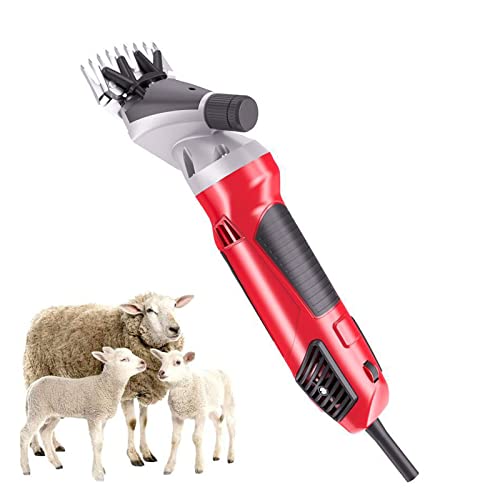WOERD Tijeras Eléctricas para Ovejas, 1000W Esquiladora para Oveja, Eléctricas Cortadoras para Ovejas con Ajuste De 6 Velocidades, Trasquiladora para Ovejas Cabras Llama Alpaca