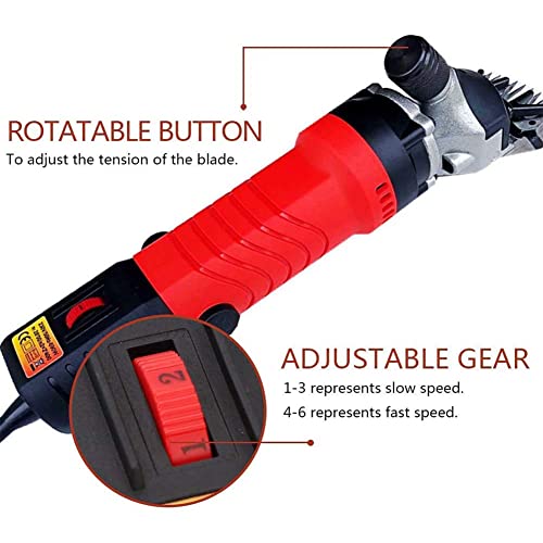 WOERD Tijeras Eléctricas para Ovejas, Juego De Tijeras Eléctricas para Ovejas, Tijeras Eléctricas para Ovejas Y Cabras 6 Velocidades, Tijeras para Ovejas para Alpacas De Ovejas Llamas Y Animales