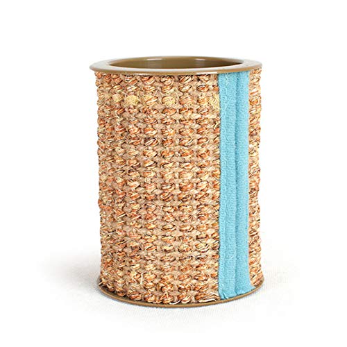 woyada 1/2 Rascador de sisal con campana para gato garra y rollo de juguete para rascar con sonido 10,3 x 8 cm, juguete apto para gatitos para mascotas
