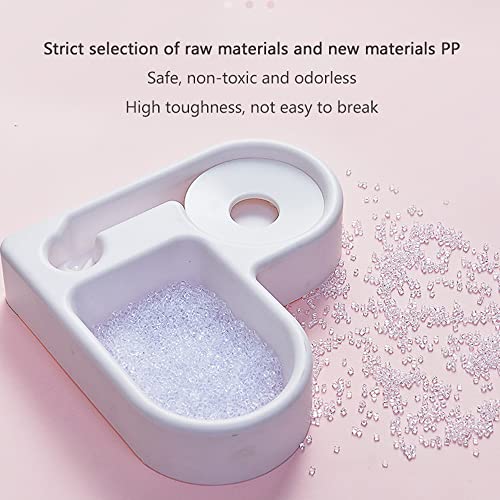 WQLP Cuenco para Gatos 2 en 1, dispensador de Agua en Forma de corazón, comedero, comedero de Agua, Suministros para Mascotas para Gatos, Conejos, Cachorros