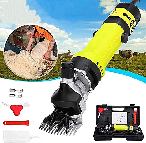 WSVULLD 850W Potente Poder eléctrico esquilla cortante cortacamochoso Lana Lana Oveja Corte Cabra Alpaca Mascota cortadora de Mascotas máquina de Granja, para ovejas Alpacas Llamas y Gran cantidad de