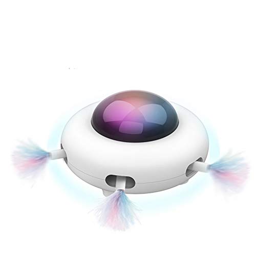 WUHUAROU Mascota Electrónica Gato Juguete Robot Interactivo Productos Divertidos Inteligentes Gatito Accesorios Juegos Estructura De Juego para Gatos Juguetes Girar