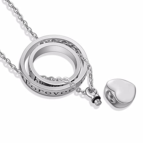 WWQDFRT AZ Ya no a mi Lado for Siempre en mi corazón Monumento Memorial Memorial Ashes NewSake Colgante Collar Joyería T209 (Metal Color : Pet)