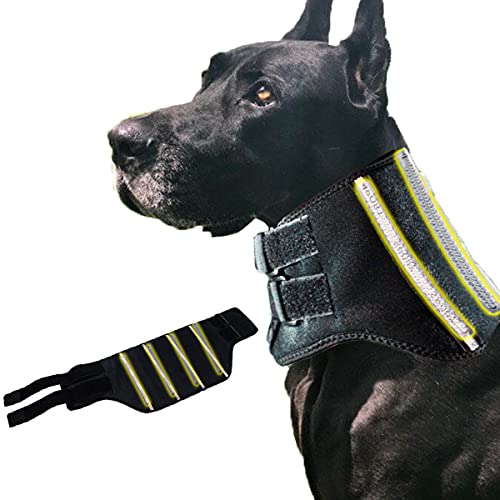 WXFEXIA Cuello cervical de mascota para alivio del dolor de perro y gato, envoltura canina protege heridas apoyo de curación debido a la artritis a lesiones, esguinces (L)