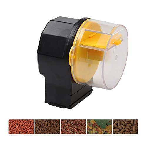 WYJJP Aquario ajustable Automático Alimentador de Peces Temporizador Temporizador Dispensador Alimentadores Estanque Alimentador Alimentador Alimentador de alimentos con 2 Dispensadores de Alimentos d