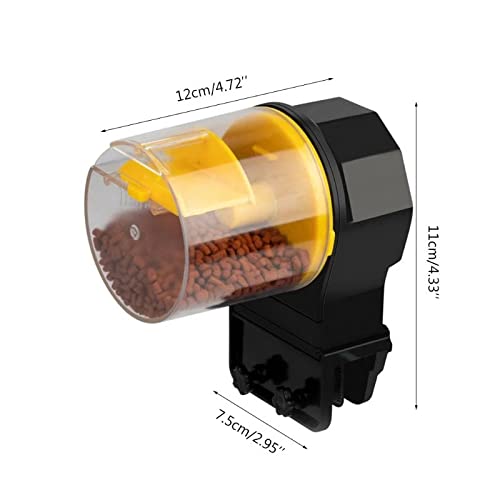 WYJJP Aquario ajustable Automático Alimentador de Peces Temporizador Temporizador Dispensador Alimentadores Estanque Alimentador Alimentador Alimentador de alimentos con 2 Dispensadores de Alimentos d