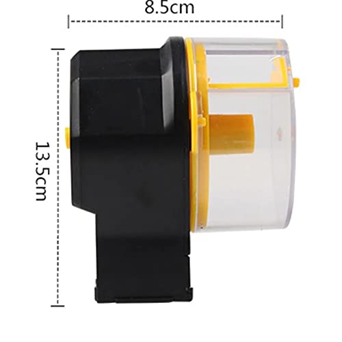 WYJJP Aquario ajustable Automático Alimentador de Peces Temporizador Temporizador Dispensador Alimentadores Estanque Alimentador Alimentador Alimentador de alimentos con 2 Dispensadores de Alimentos d