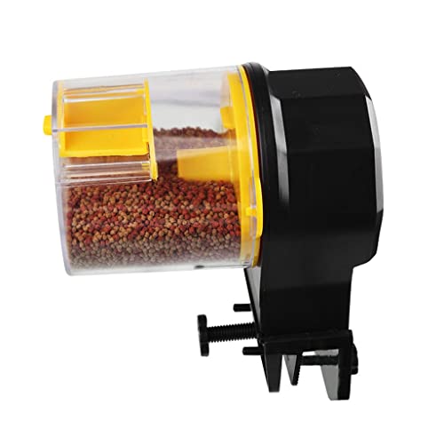 WYJJP Aquario ajustable Automático Alimentador de Peces Temporizador Temporizador Dispensador Alimentadores Estanque Alimentador Alimentador Alimentador de alimentos con 2 Dispensadores de Alimentos d