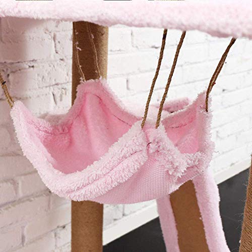 WYJW Árbol para Gatos para Gatos Grandes Chartreux Beige Crema XXL árboles de Razas extragrandes rascador y Torres para Adultos Muebles Centro de Actividades rascador (E)