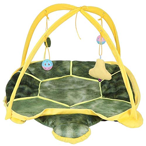 WYJW Centro de Actividades para Gatos Jaula para Gatos portátil Lona Plegable Ejercicio Tienda para Gatos Parque Infantil Jugar Fun House Juguete para Mascotas (Tortuga)
